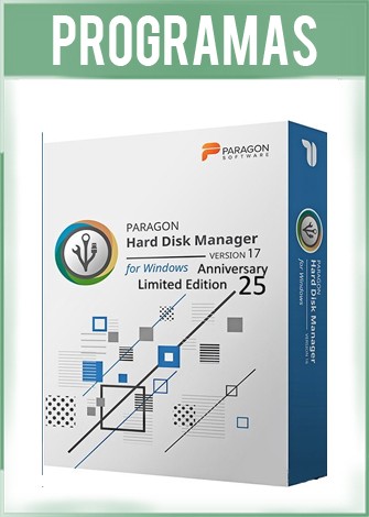 Paragon Hard Disk Manager Versión Anniversary Limited Edition 17.10 Full