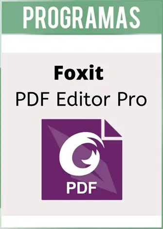 Foxit PDF Editor Pro Versión Full Español